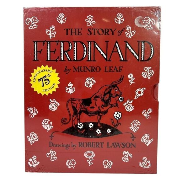Munro Leaf The Story of Ferdinand Drawings by Robert Lawson, Hard Cover “NEW” - Picture 3 of 5